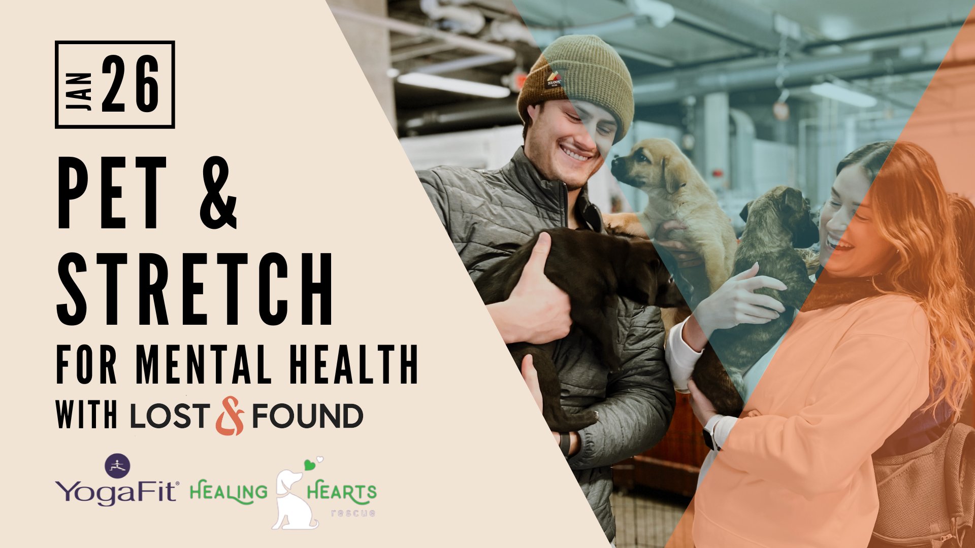 Pet & Stretch for Mental Health – banner image announcing event
