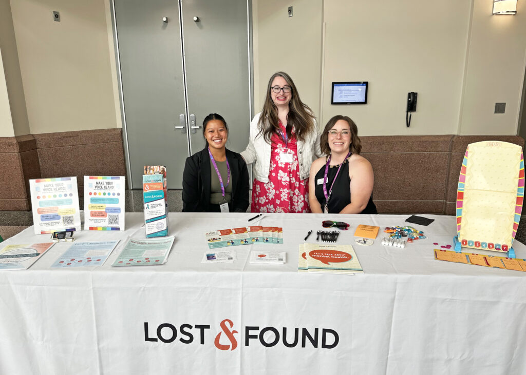 Haven Kulesa, Carrie Jorgenson, and Whitney Bischoff were among the Lost&Found staff members to attend the South Dakota Suicide Prevention Conference on August 1 & 2, 2024. 